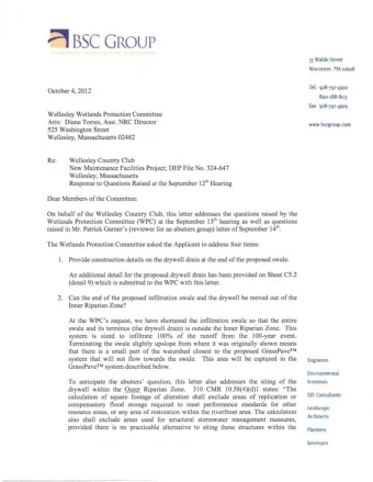 Phone: --------------------  Applicant's Representative: Michael Toohill, PWS CE Cone co Engineers