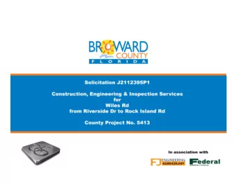 Introduction  Who We Are    We offer a diverse scope of professional services that often