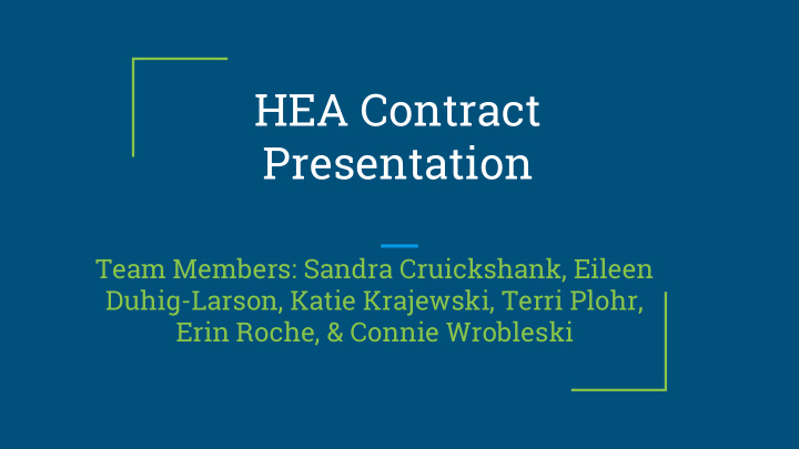 hea contract presentation