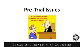 Pre-Trial Issues  Timelines for Appointment of Counsel  1 or 3  1  48 hours  24 hours  workdays