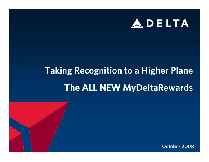 taking recognition to a higher plane the all new all new