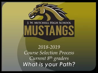 2018-2019  Course Selection Process Current 8 th graders  Course Selection Information  Virtual