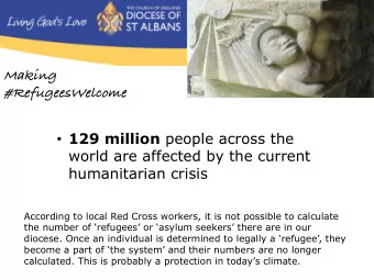 129 million people across the  world are affected by the current  humanitarian crisis