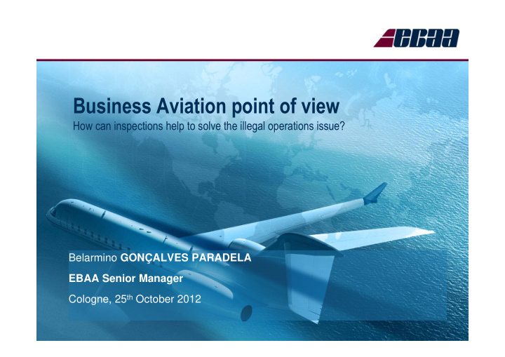 business aviation point of view