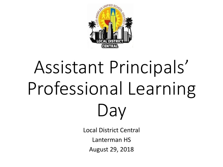 assistant principals professional learning day