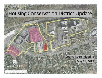 Housing Conservation District Update  County Board Meeting  May 21, 2019  Housing Arlington and HCD