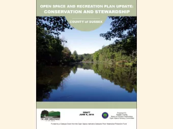 Plan Focus:  Trails  Stewardship  Water Resources  Goals of  the Open Space Program: