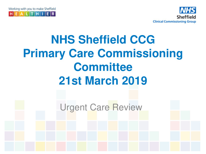 nhs sheffield ccg