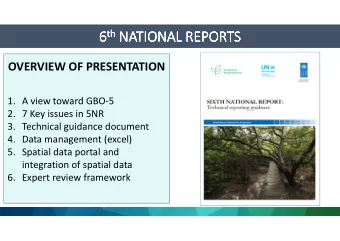 th NATIONAL REPORTS 6 th  th  th  6  6  6  NATIONAL REPORTS  NATIONAL REPORTS  NATIONAL REPORTS