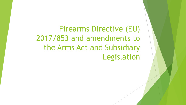 firearms directive eu