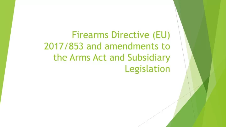 firearms directive eu