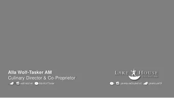 Culinary Director &amp; Co-Proprietor  wolfinkitchen  Alla Wolf Tasker  LakeHouseDaylesford