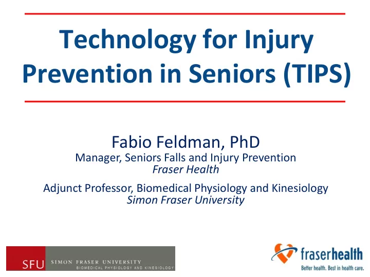technology for injury prevention in seniors tips