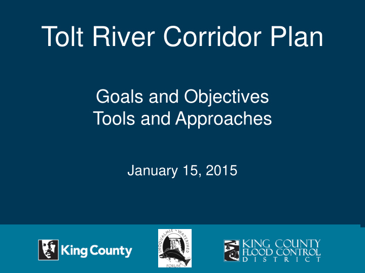 tolt river corridor plan