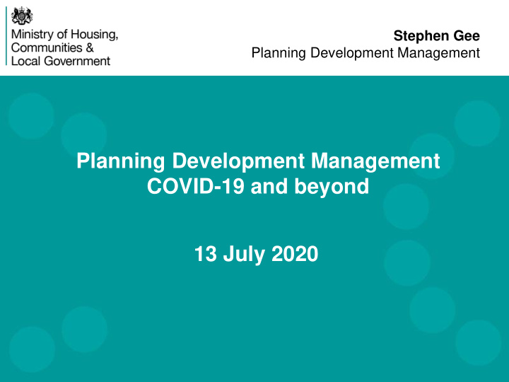 planning development management