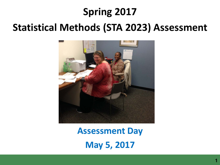 spring 2017 statistical methods sta 2023 assessment