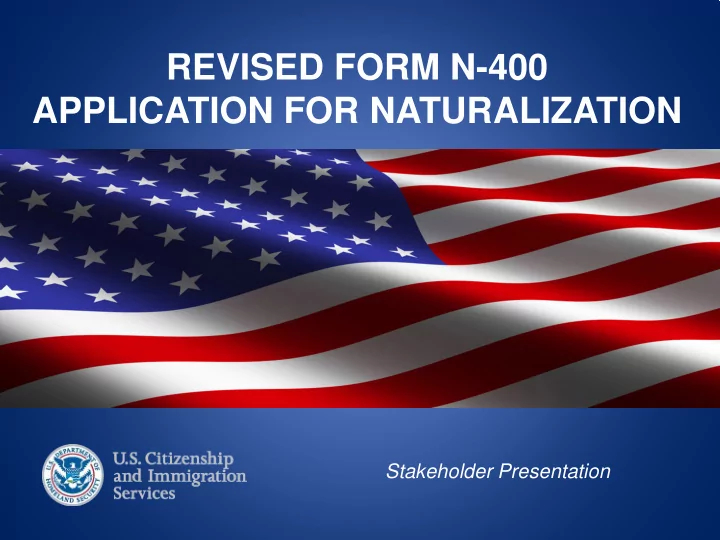 stakeholder presentation presentation overview 1