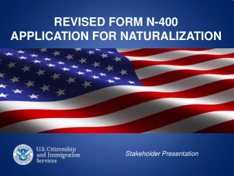 Stakeholder Presentation  PRESENTATION OVERVIEW  1.  BACKGROUND  2.  ENHANCEMENTS  3.