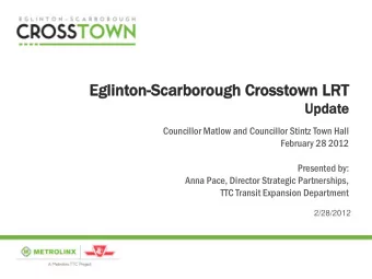 Egl  glint  nton  on-Scarb  rbor  orou  ough C  gh Cross  osstown  n LR  LRT  Upd  pdate