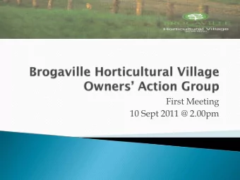 First Meeting  10 Sept 2011 @ 2.00pm  First and foremost, the committee wishes to thank  Dr Mohamed