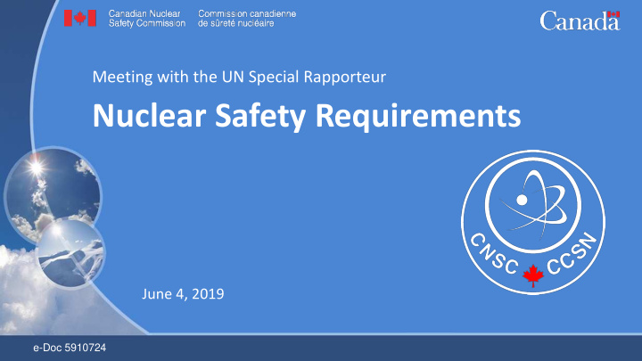 nuclear safety requirements