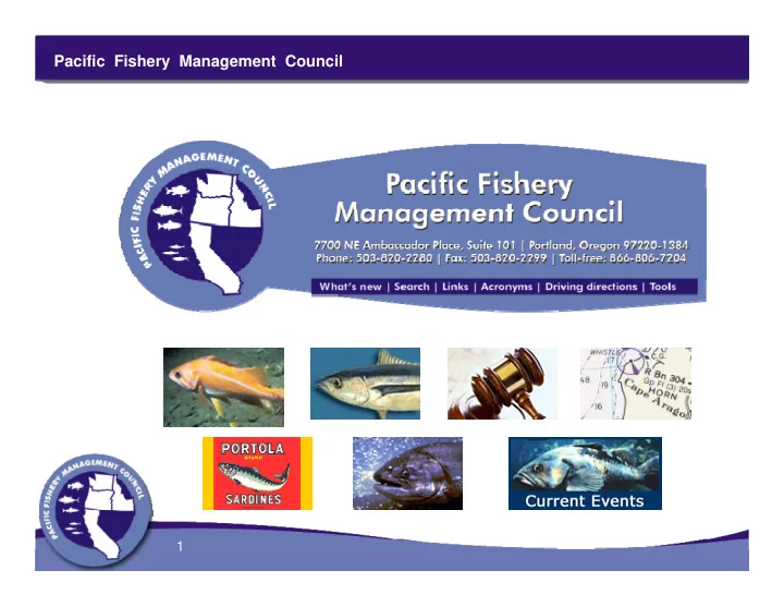 pacific fishery management council