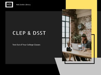 CLEP &amp; DSST  Test Out of Your College Classes  01  List of CLEP Exams  HZL  American Government