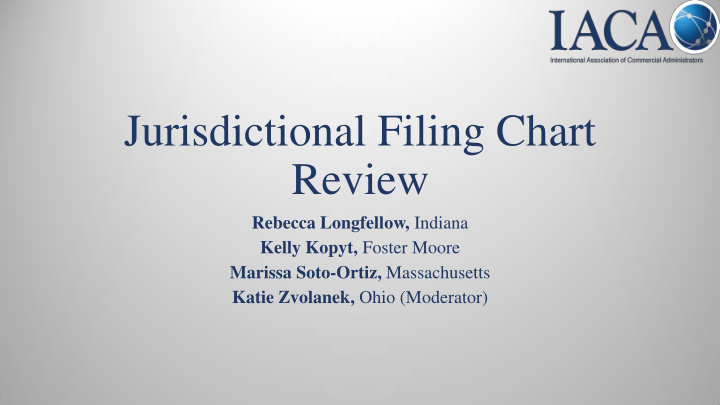 jurisdictional filing chart