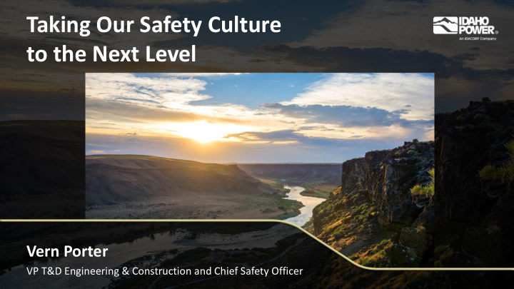 taking our safety culture to the next level