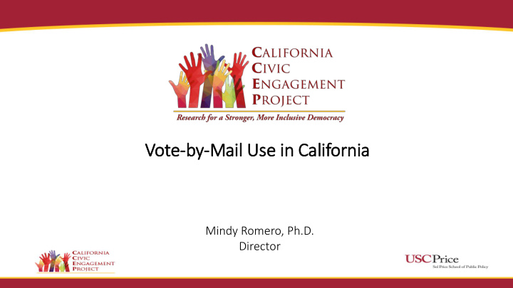 vote by by mail use in in california