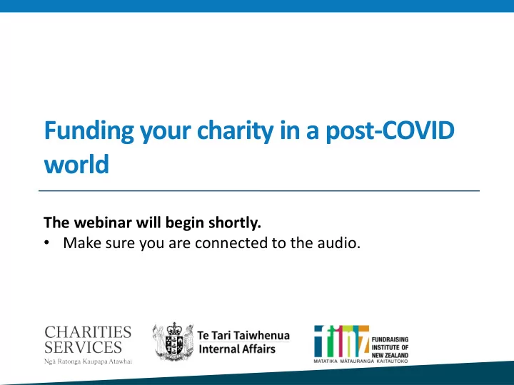 funding your charity in a post covid world