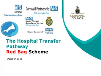 Pathway  Red Bag Scheme  October 2018  The Red Bag concept The Red Bag scheme was first implemented