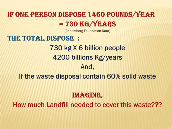 wast ste e manageme gement nt waste e res esour ource ce