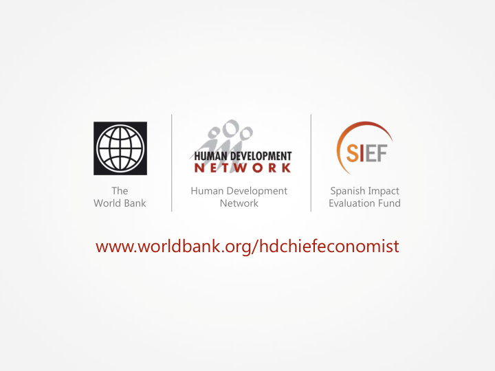 worldbank org hdchiefeconomist evaluating impact turning
