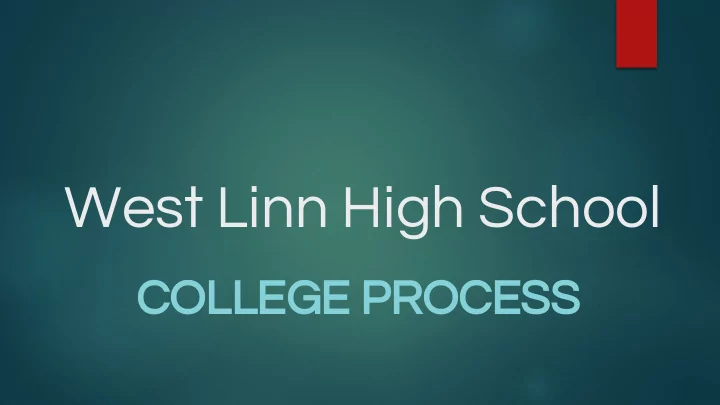 west linn high school