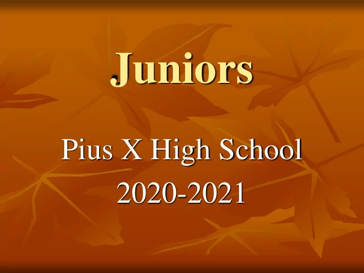 juniors