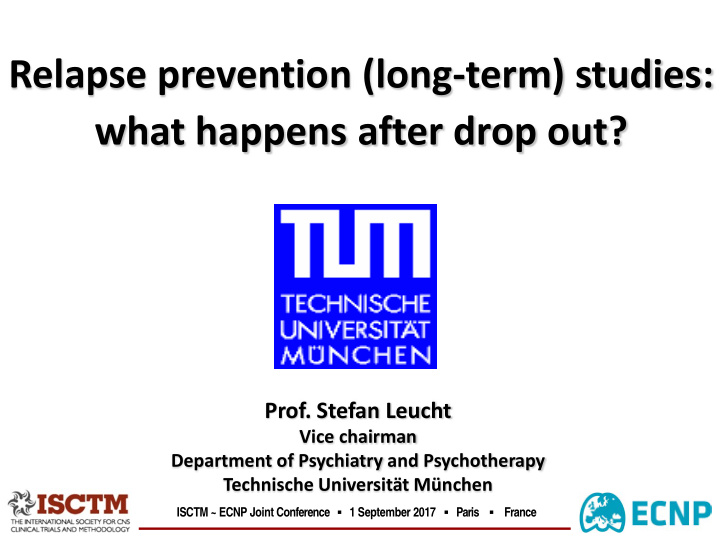 relapse prevention long term studies what happens after