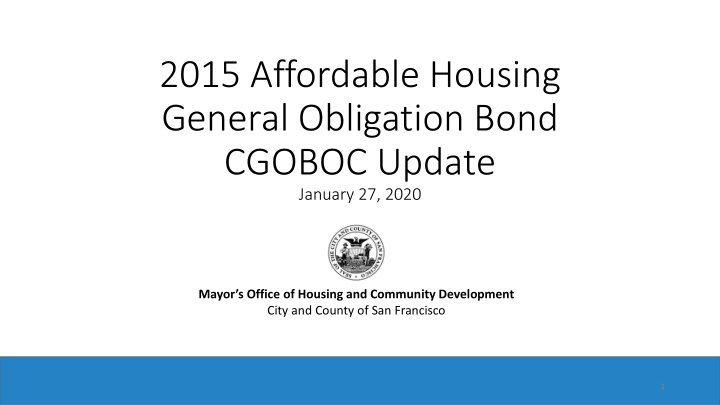 2015 affordable housing general obligation bond cgoboc
