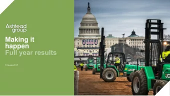 happen  13 June 2017  LEGAL NOTICE  This presentation has been prepared to inform  Some of the