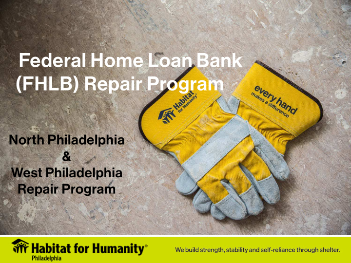 federal home loan bank fhlb repair program