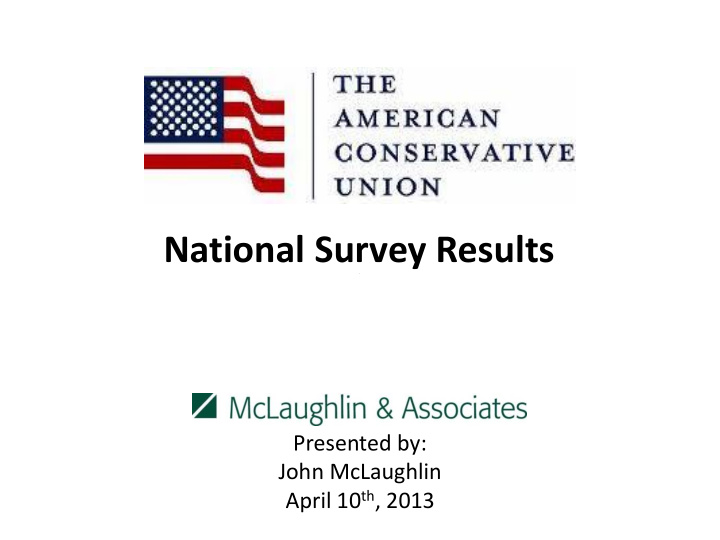 national survey results