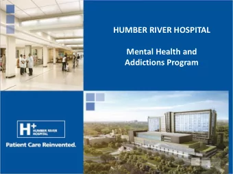 Addictions Program  Adult Inpatient Services Inpatient services are located on the 5 th floor