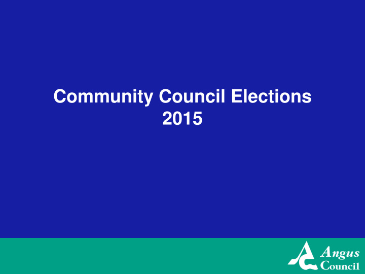 community council elections 2015 key facts