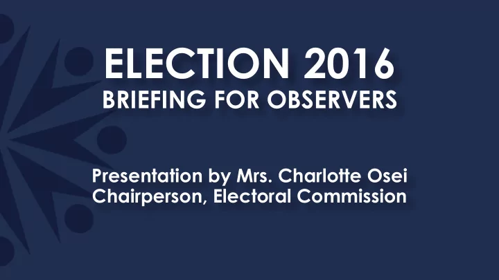 election 2016