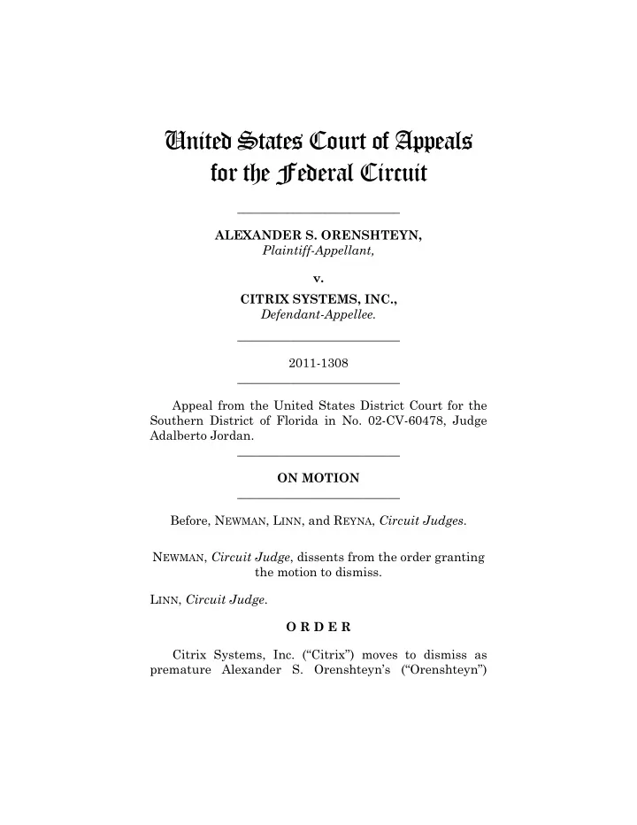 united states court of appeals for the federal circuit