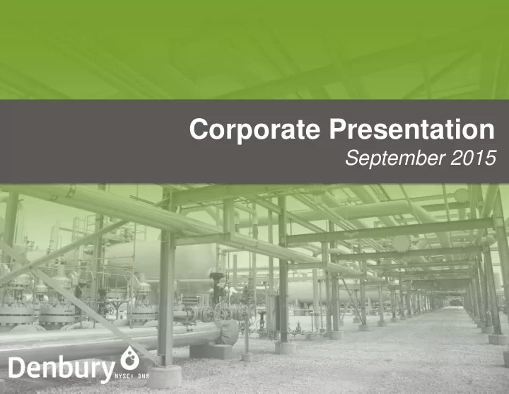 corporate presentation