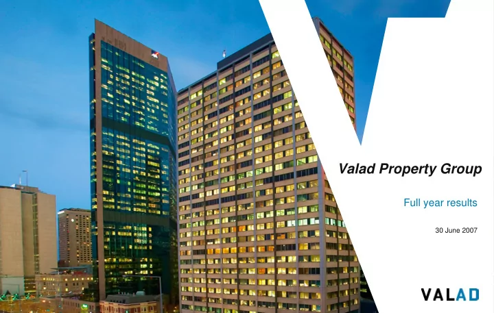 valad property group