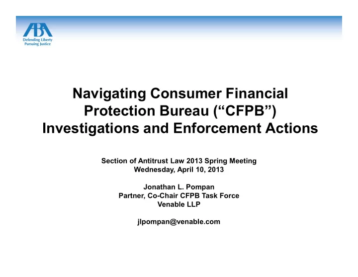 navigating consumer financial protection bureau cfpb