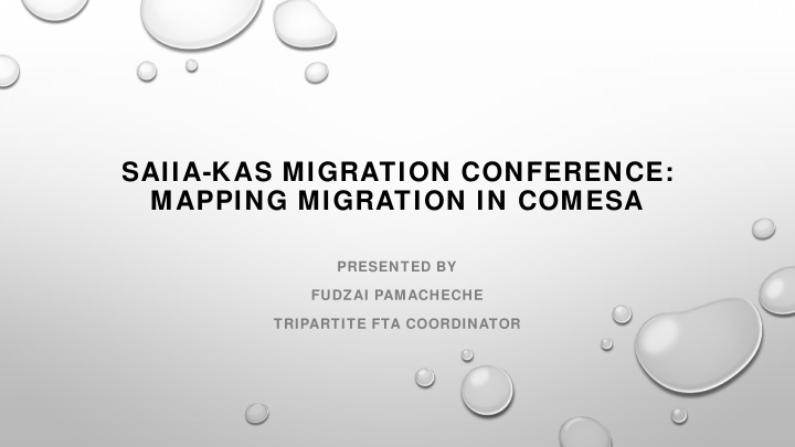 saiia kas migration conference mapping migration in comesa