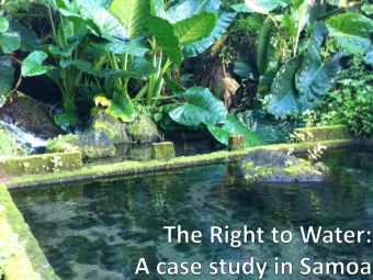 Where to look?  Examine the national water plan (2008-2011).  Examine the plans